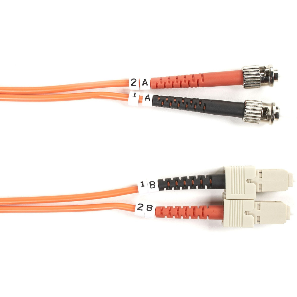 Black Box Corporation Black Box FO50-010M-STSC Black Box Fiber Optic Duplex Patch Network Cable