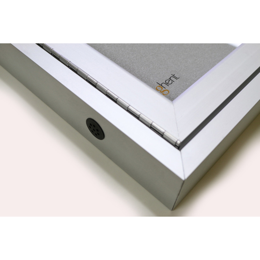 Ghent Manufacturing, Inc Ghent PA34896VX-193 Ghent 3 Door Enclosed Vinyl Bulletin Board with Satin Frame