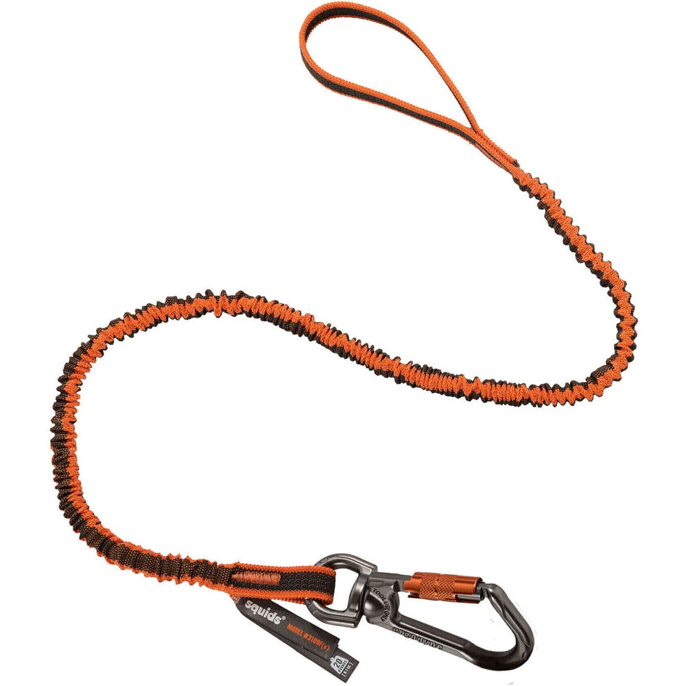 Tenacious Holdings, Inc Squids 19809 Squids 3109F(x) Dbl-Locking Single Carabiner Tool Lanyard with Swivel - 25lbs Tenacious Holdings, Inc Squids 19809 Squids 3109F(x) Dbl-Locking Single Carabiner Tool Lanyard with Swivel - 25lbs
