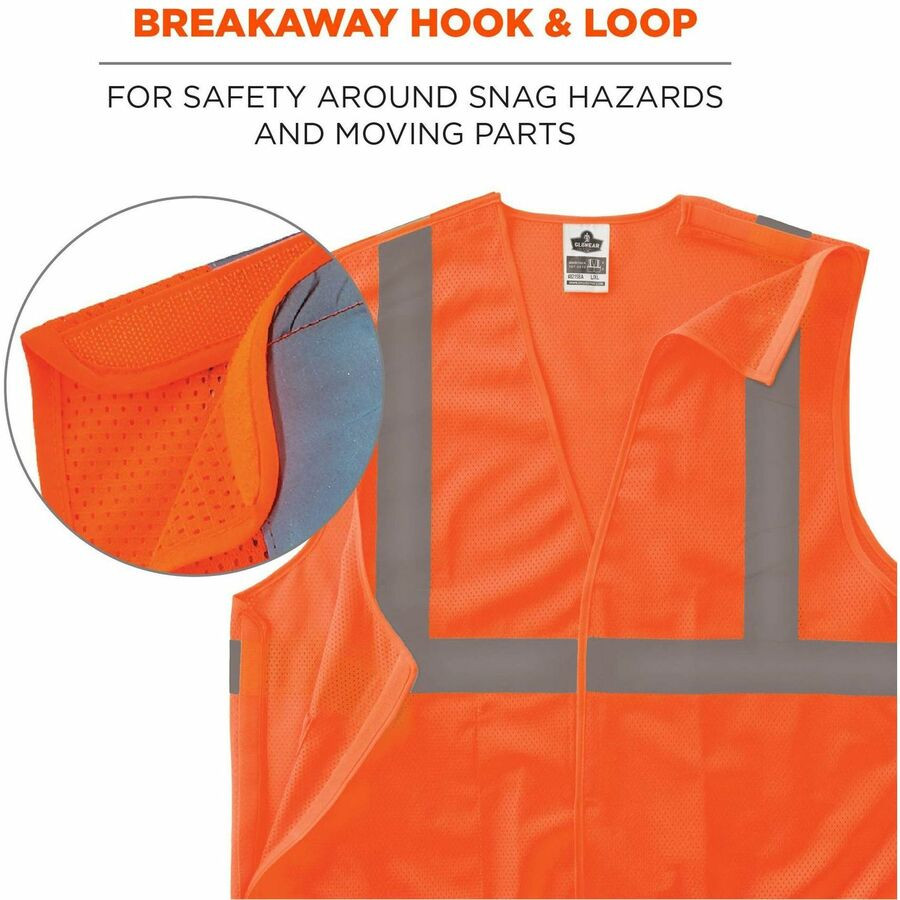 Tenacious Holdings, Inc Ergodyne 24556 Ergodyne GloWear 8215BA Breakaway Mesh Vests