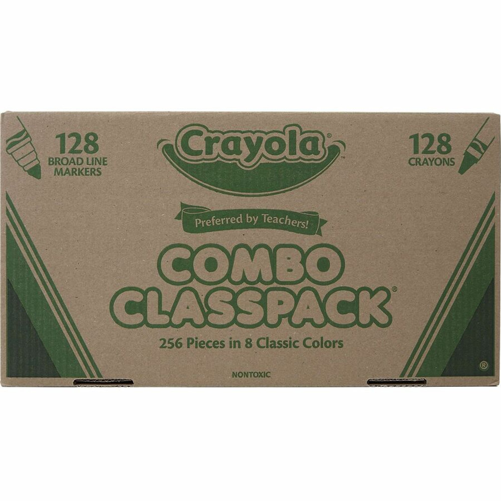 Crayola, LLC Crayola 523349 Crayola 8-Color Crayons/Markers Combo Classpack