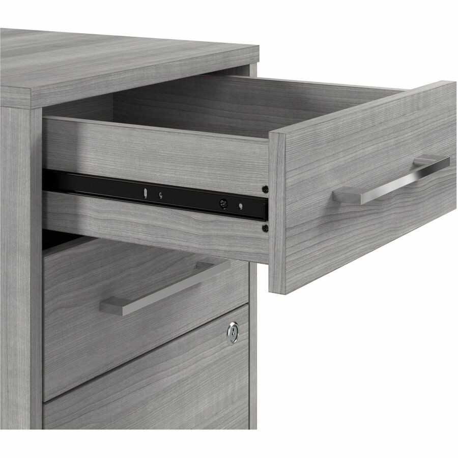 Bush Industries, Inc Bush Business Furniture HUF140PG Bush Business Furniture Hustle Office Storage Cabinet with Wheels