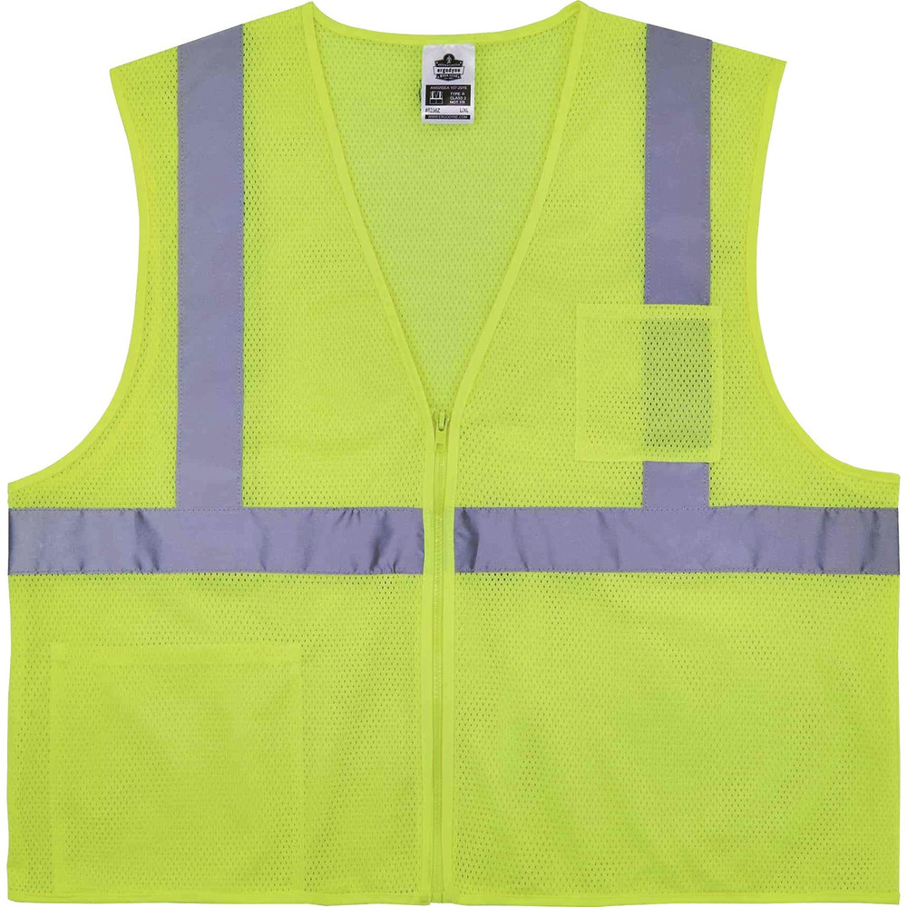 Tenacious Holdings, Inc GloWear 21579 GloWear 8256Z Treated Polyester Hi-Vis Class 2 Vest