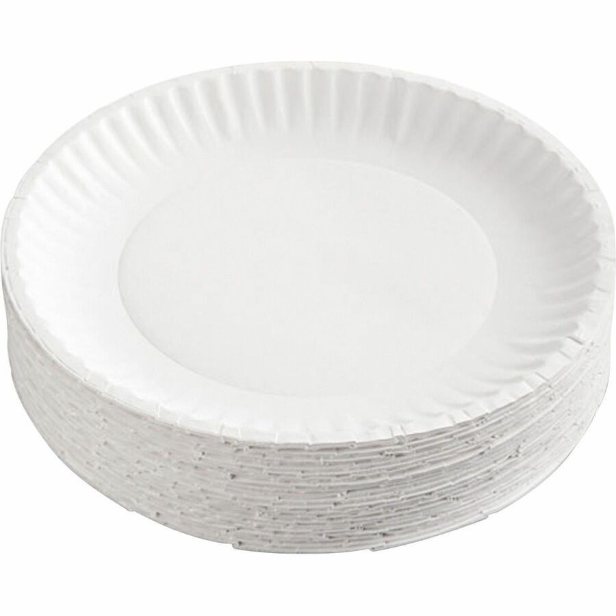 AJM Packaging Corporation AJM CP9GOEWH AJM 9" Dinnerware Paper Plates