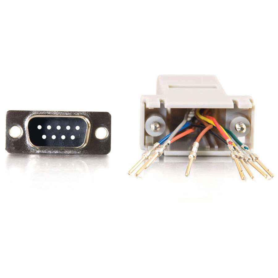 C2G 02945 C2G RJ45 to DB9 Male Modular Adapter - Gray