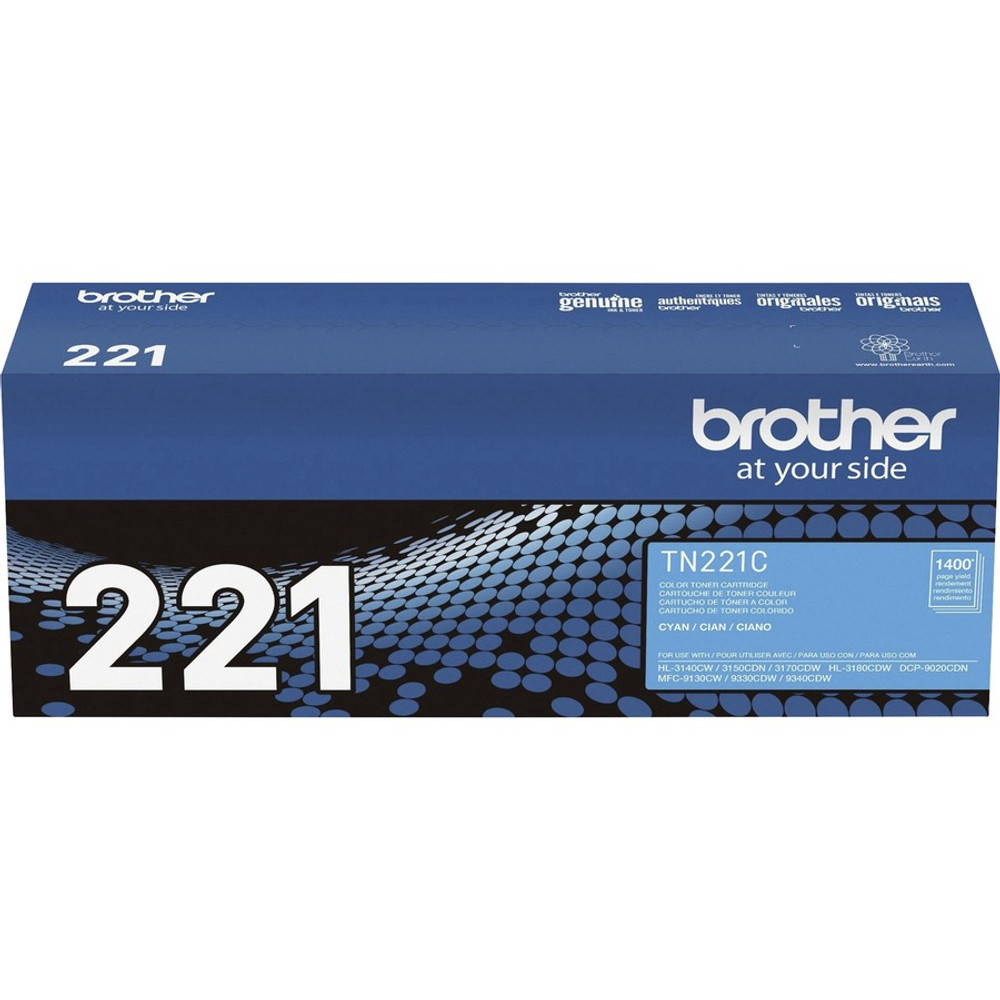 Brother Industries, Ltd Brother TN221C Brother Genuine TN221C Cyan Toner Cartridge