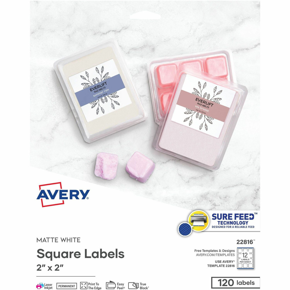 Avery Avery&reg; 22816 Avery&reg; Print-to-the-Edge Easy Peel Square Labels