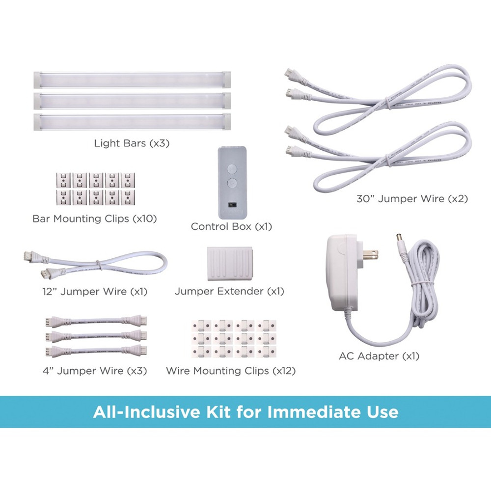 Amax Inc Bostitch LEDUC93CCTAC Bostitch Smart Under Cabinet Lighting Kit