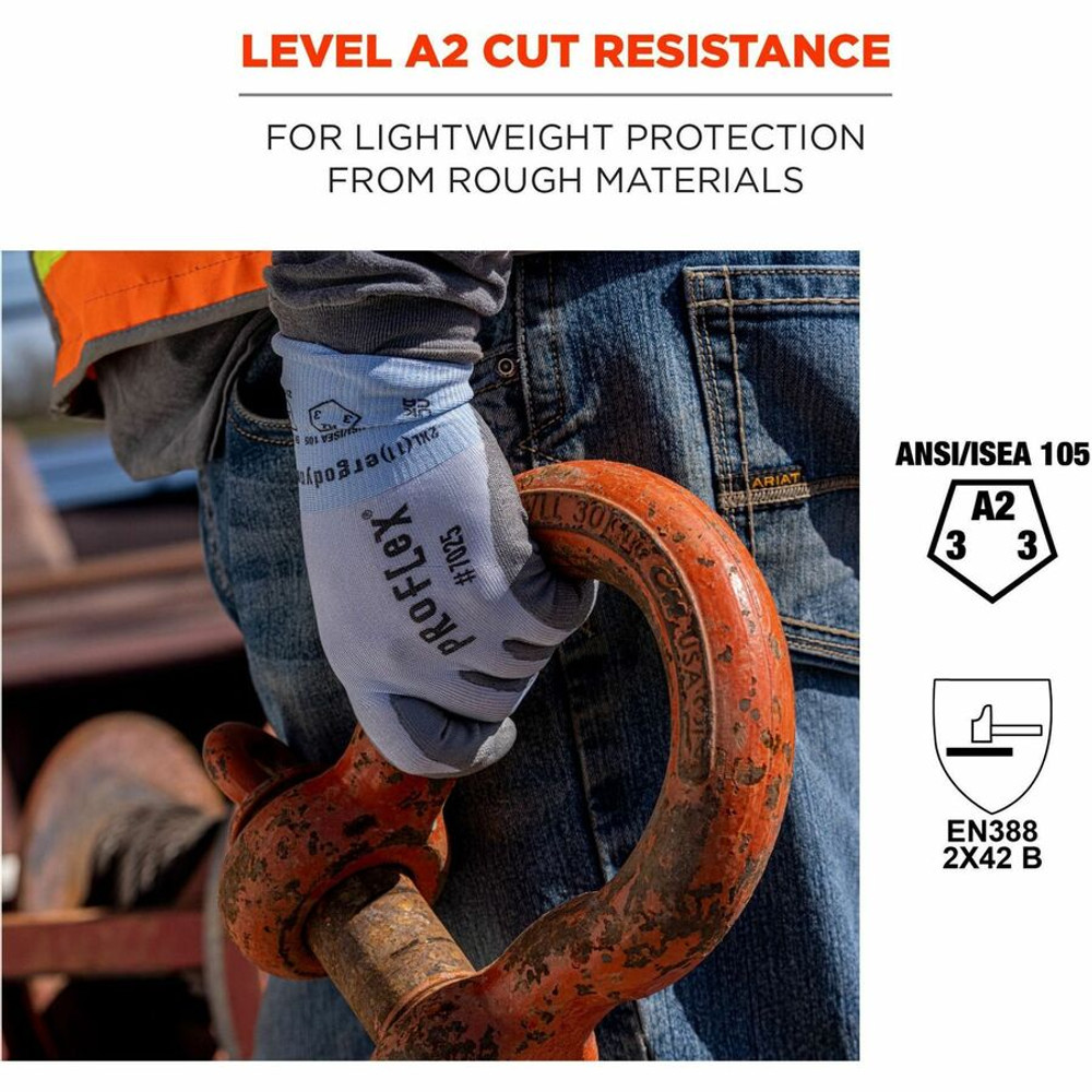 Tenacious Holdings, Inc Ergodyne 10423 Ergodyne 7025 PU-Coated Cut-Resistant Gloves