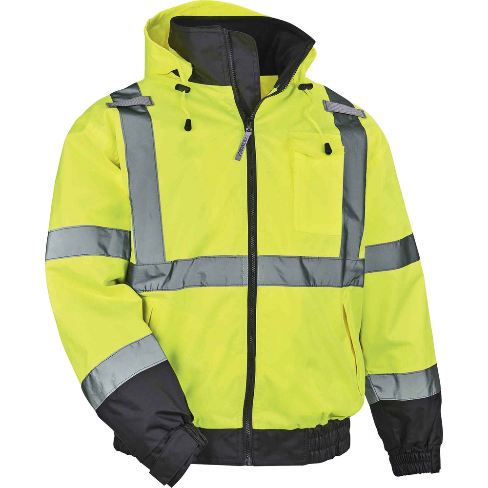 Tenacious Holdings, Inc GloWear 24478 GloWear 8379 Type R Class 3 Hi-Vis Fleece Lined Bomber Jacket