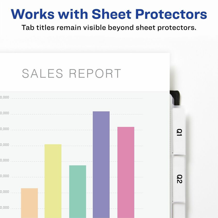 Avery Avery&reg; 07708 Avery&reg; Big Tab Insertable Plastic Pocket Dividers