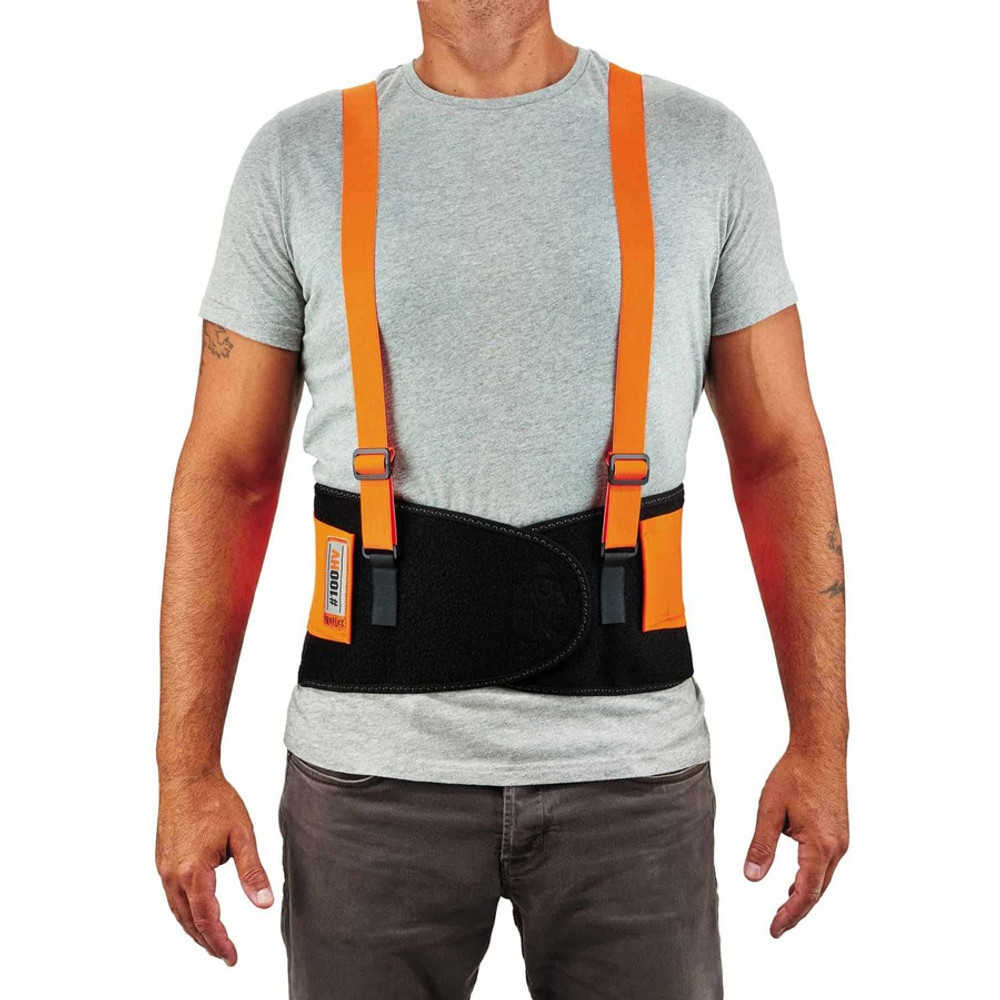 Tenacious Holdings, Inc Ergodyne 11887 Ergodyne ProFlex 100HV Economy Hi-Vis Back Brace Tenacious Holdings, Inc Ergodyne 11887 Ergodyne ProFlex 100HV Economy Hi-Vis Back Brace