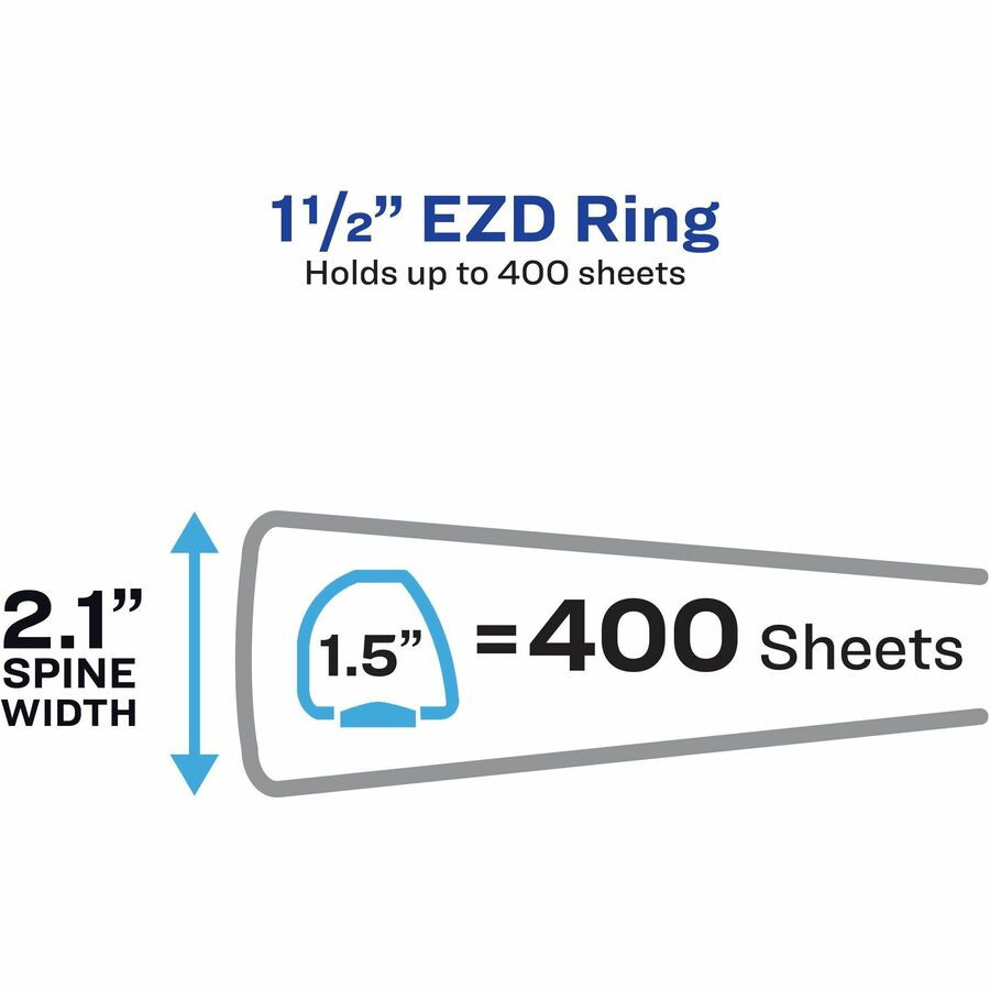 Avery Avery&reg; 79775 Avery&reg; Heavy-Duty View Binders - Locking One Touch EZD Rings