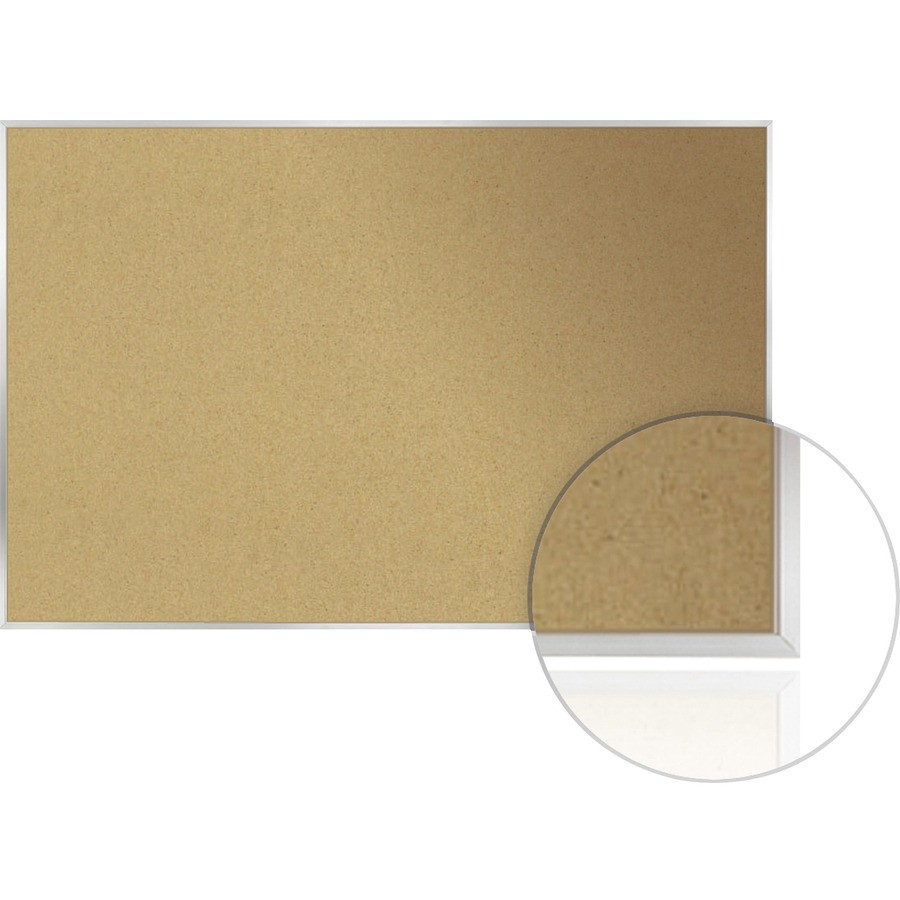 Ghent Manufacturing, Inc Ghent 1323-1 Ghent Natural Cork Bulletin Board with Aluminum Frame