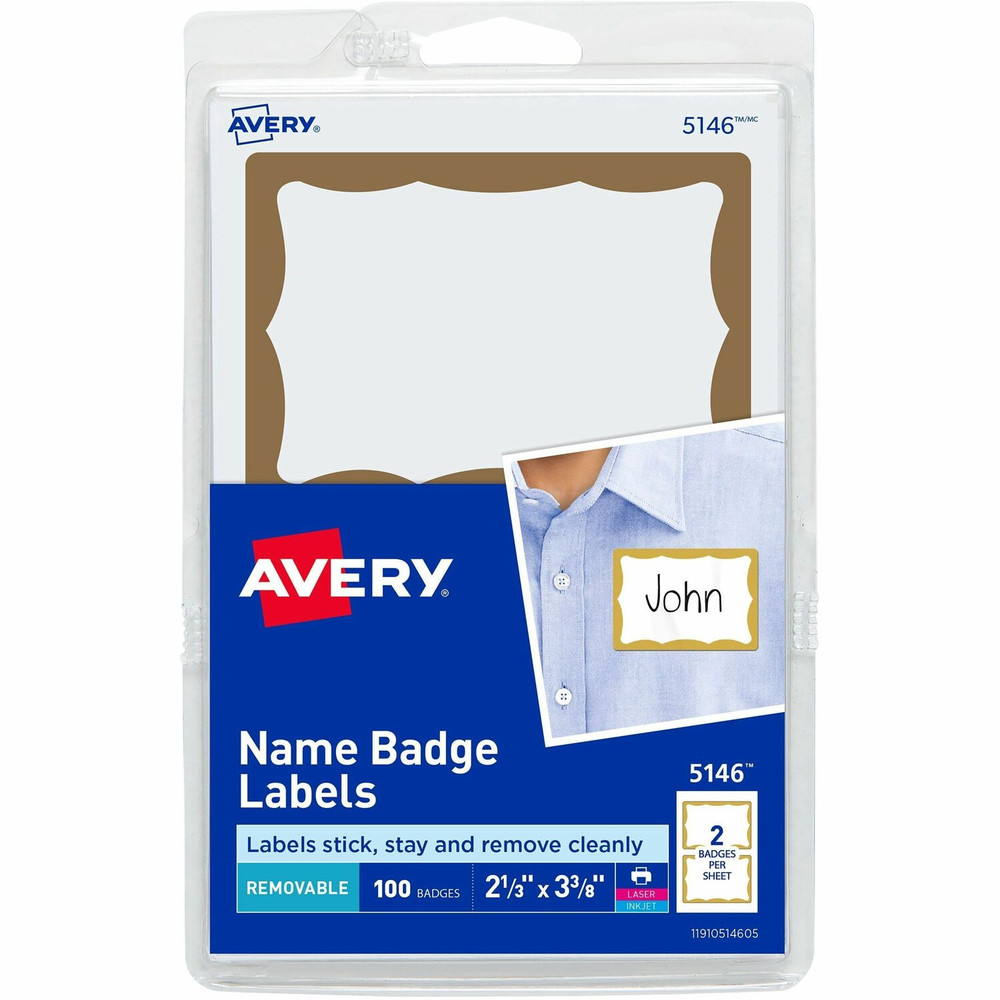 Avery Avery&reg; 5146 Avery&reg; Border Print or Write Name Tags