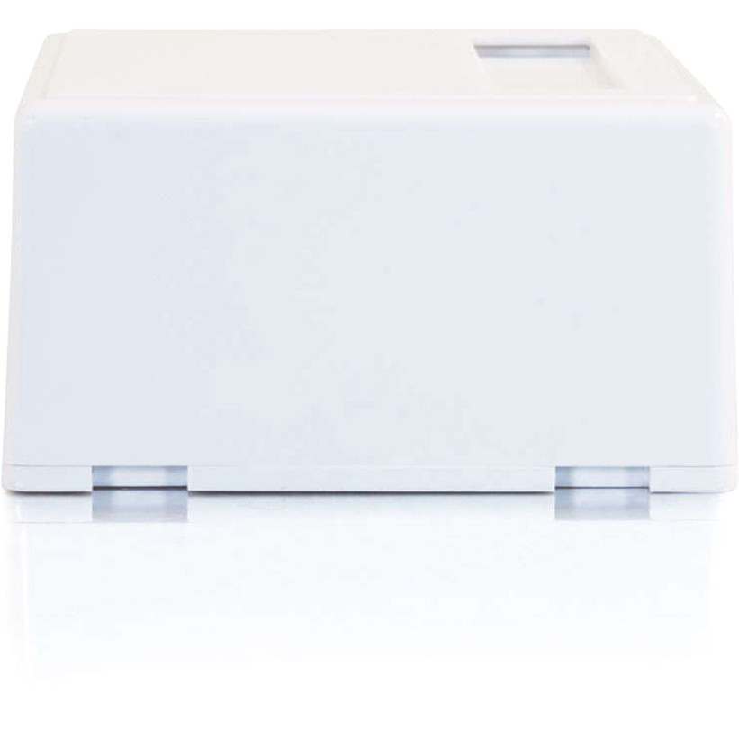 C2G 03833 C2G 2-Port Keystone Jack Surface Mount Box - White