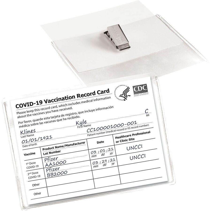 Avery Avery&reg; 2922 Avery&reg; Heavy-Duty Clear Hanging Style Badge Holders