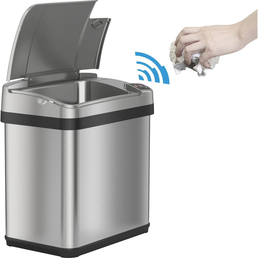 HLS Commercial HLS02SS HLS Commercial Stainless Steel Sensor Trash Can