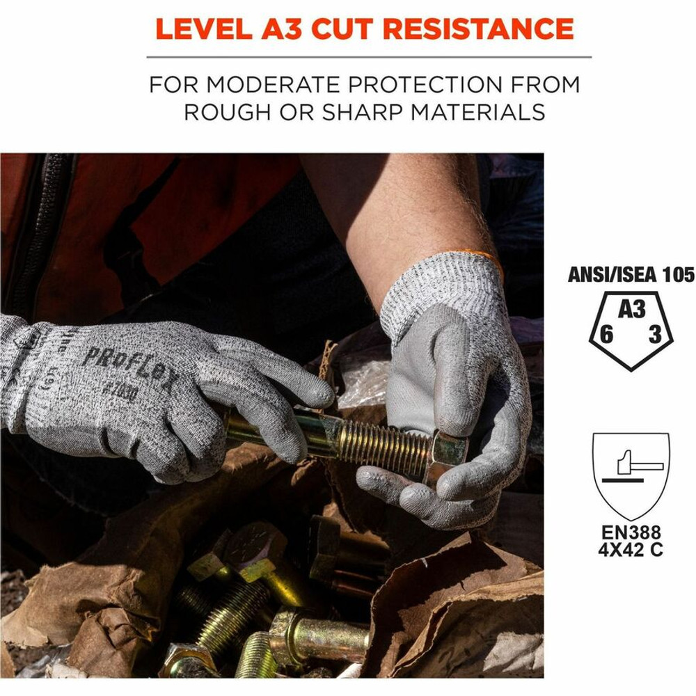 Tenacious Holdings, Inc Ergodyne 10454 Ergodyne 7030 PU-Coated Cut-Resistant Gloves
