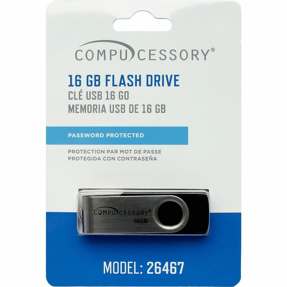Compucessory 26467 Compucessory Password Protected USB Flash Drives