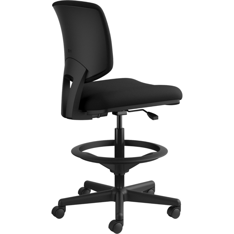 The HON Company HON HON5705GA10T HON Volt Task Stool | Extended Height, Footring | Black Fabric