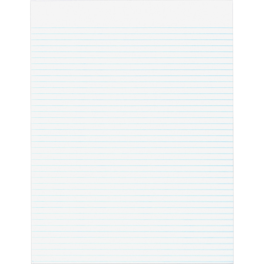 Business Source 50553 Business Source Glued Top Ruled Memo Pads - Letter
