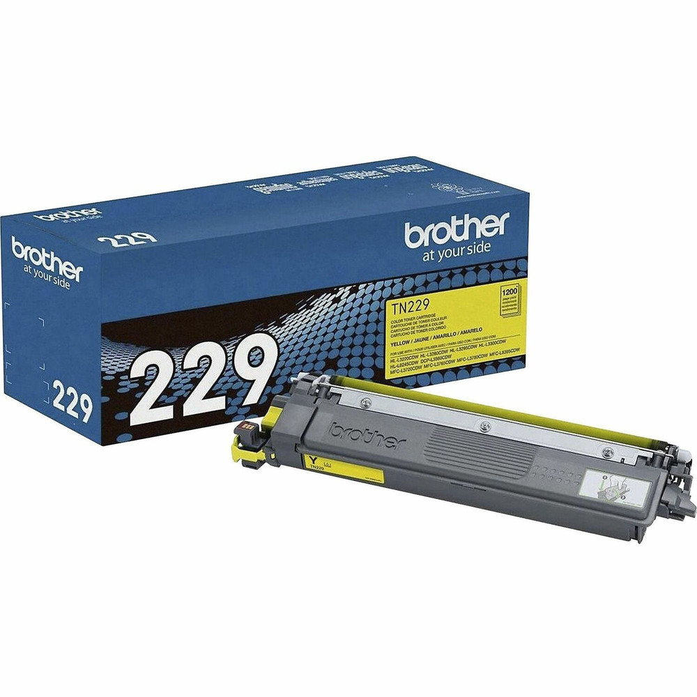 Brother Industries, Ltd Brother TN229Y Brother Genuine TN229Y Standard Yield Yellow Toner Cartridge