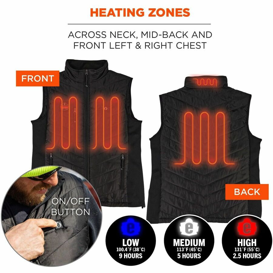 Tenacious Holdings, Inc Ergodyne 41707 Ergodyne N-Ferno 6495 Rechargeable Heated Vests