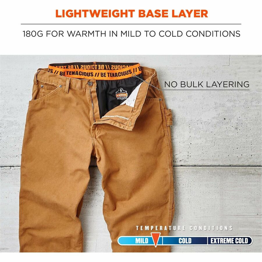 Tenacious Holdings, Inc Ergodyne 40833 Ergodyne 6481 Lightweight Base-Layer Pants