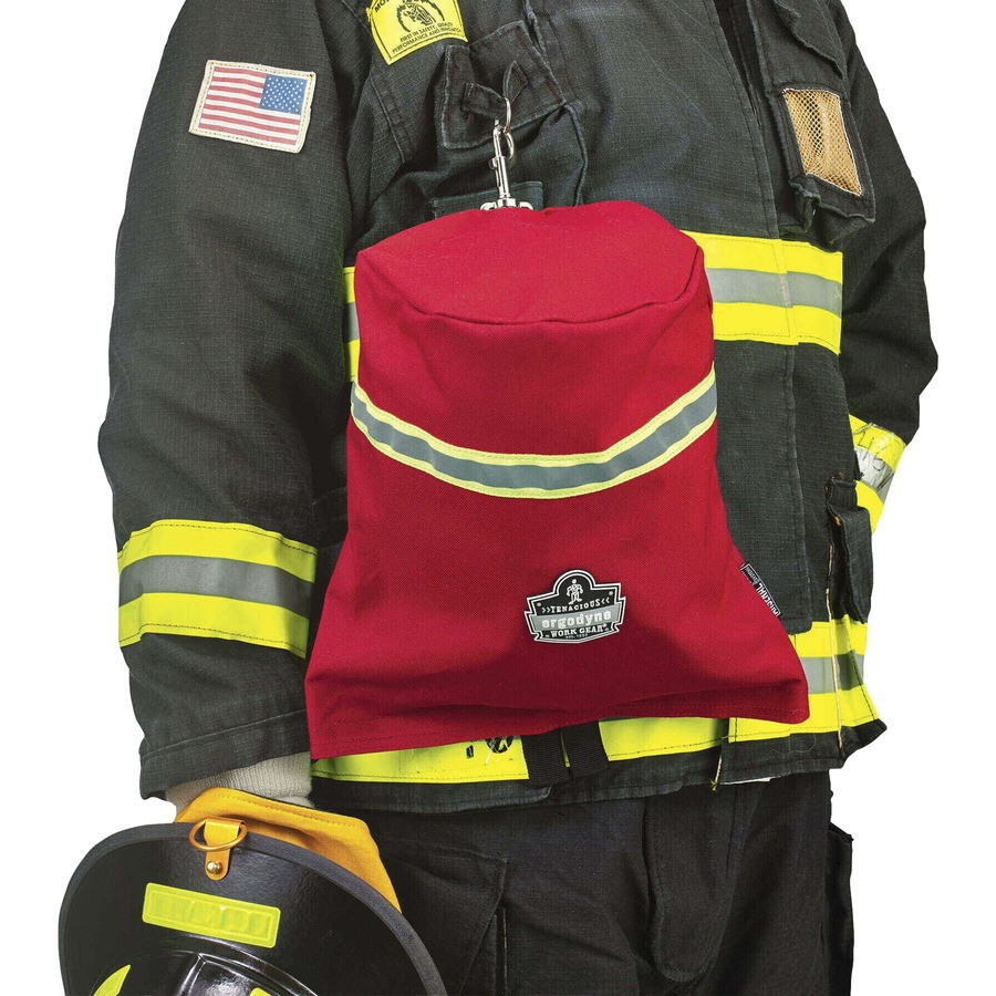 Tenacious Holdings, Inc Ergodyne 13082 Ergodyne Arsenal 5082 Carrying Case Gear, Belt, ID Card, Full Mask Respirator, SCBA Mask - Red