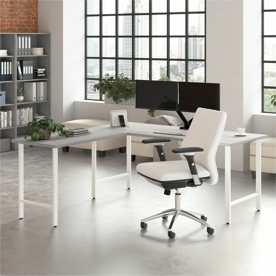 Bush Industries, Inc Bush Business Furniture HUD272PG Bush Business Furniture Hustle 72W x 30D Computer Desk with Metal Legs