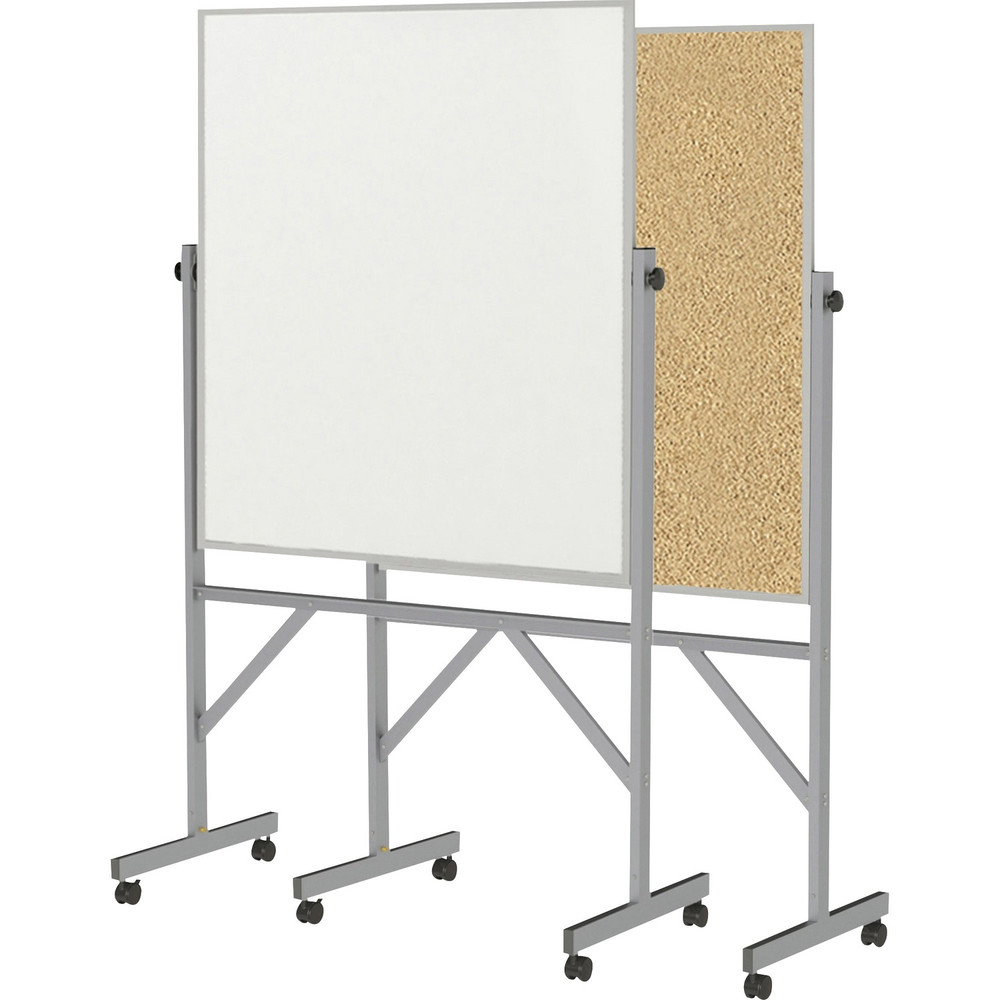 Ghent Manufacturing, Inc Ghent ARMK43 Ghent Reversible Cork Bulletin Board/Non-Magnetic Whiteboard with Aluminum Frame
