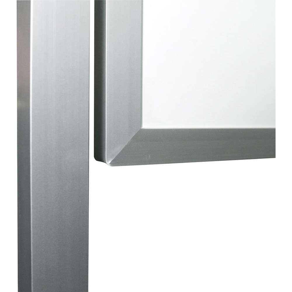 Ghent Manufacturing, Inc Ghent ARMK43 Ghent Reversible Cork Bulletin Board/Non-Magnetic Whiteboard with Aluminum Frame