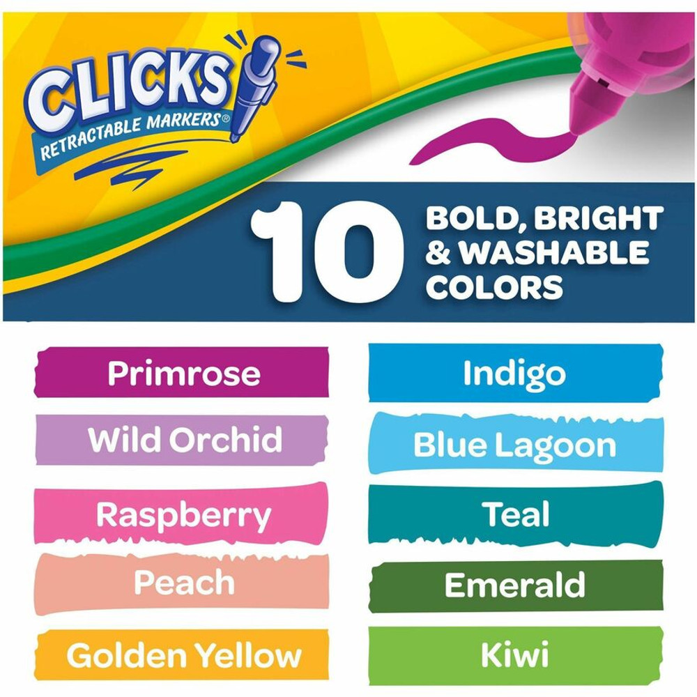 Crayola, LLC Crayola 588373 Crayola Clicks Retractable Markers Crayola, LLC Crayola 588373 Crayola Clicks Retractable Markers