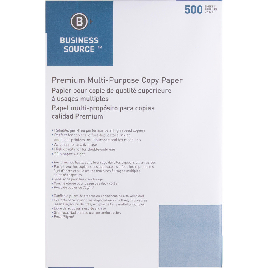 Business Source 36590 Business Source Premium Multipurpose Copy Paper