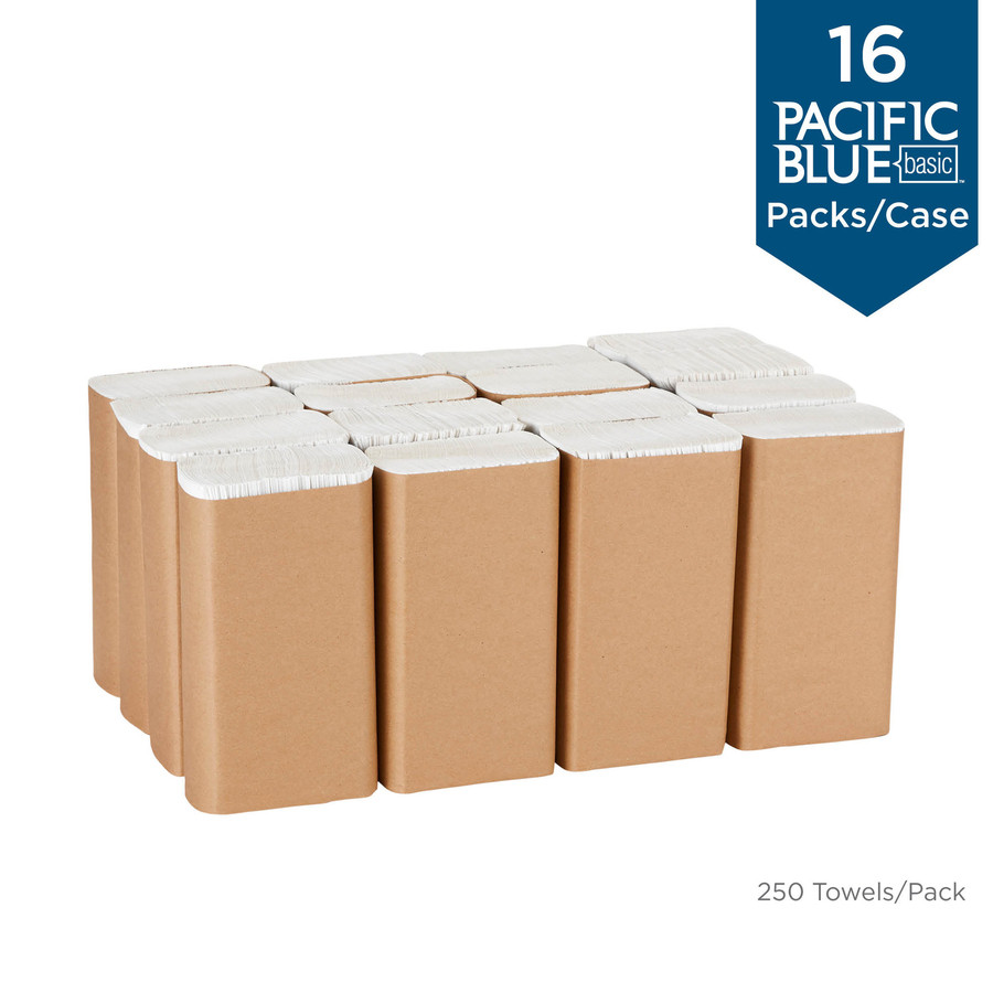 Georgia Pacific Corp. Pacific Blue Basic 245-90 Pacific Blue Basic Recycled Multifold Paper Towels
