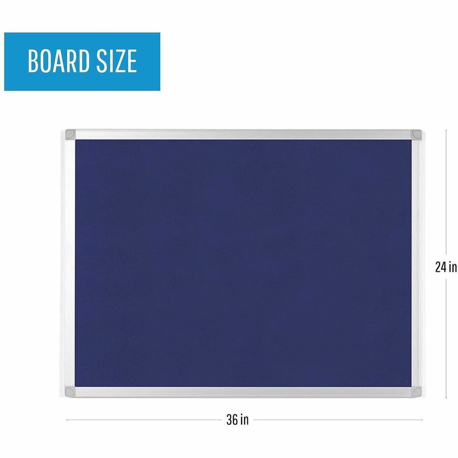 Bi-silque S.A MasterVision FA03439214 MasterVision Ayda Fabric 24"W Bulletin Board