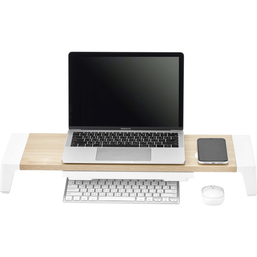 Stanley Black & Decker, Inc Bostitch STND2408WH Bostitch Wireless Charging Wooden Monitor Stand