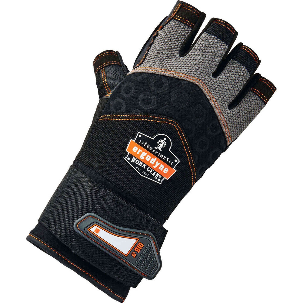Tenacious Holdings, Inc Ergodyne 17716 Ergodyne ProFlex 910 Half-Finger Impact Gloves + Wrist Support