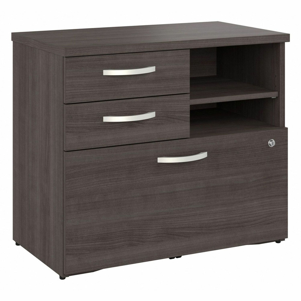 Bush Industries, Inc Bush Business Furniture HYF130SGSU-Z Bush Business Furniture Hybrid Office Storage Cabinet with Drawers and Shelves