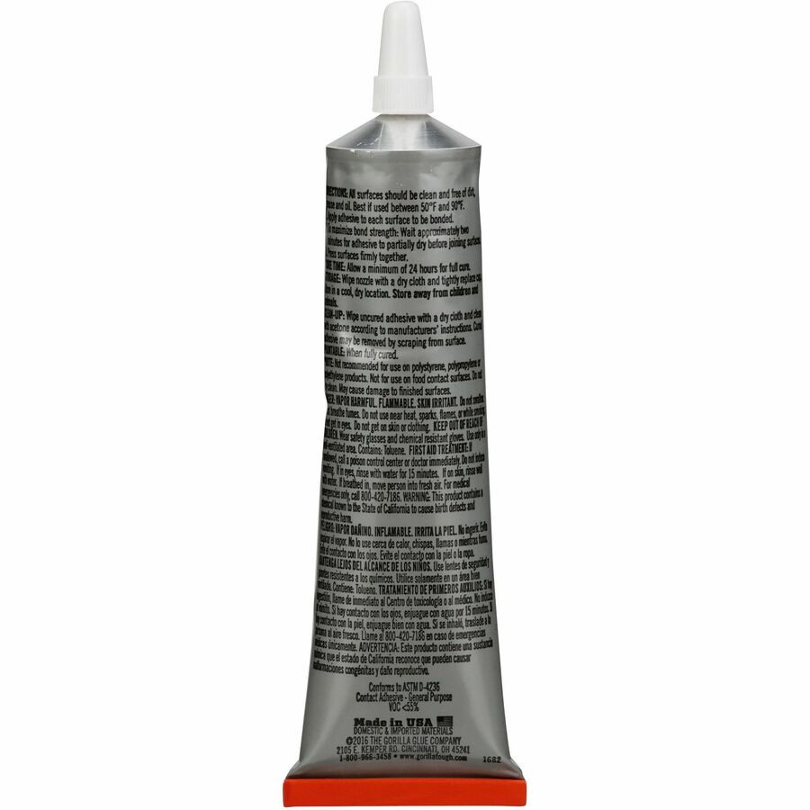 Gorilla Glue, Inc Gorilla 8040001 Gorilla Clear Grip Contact Adhesive