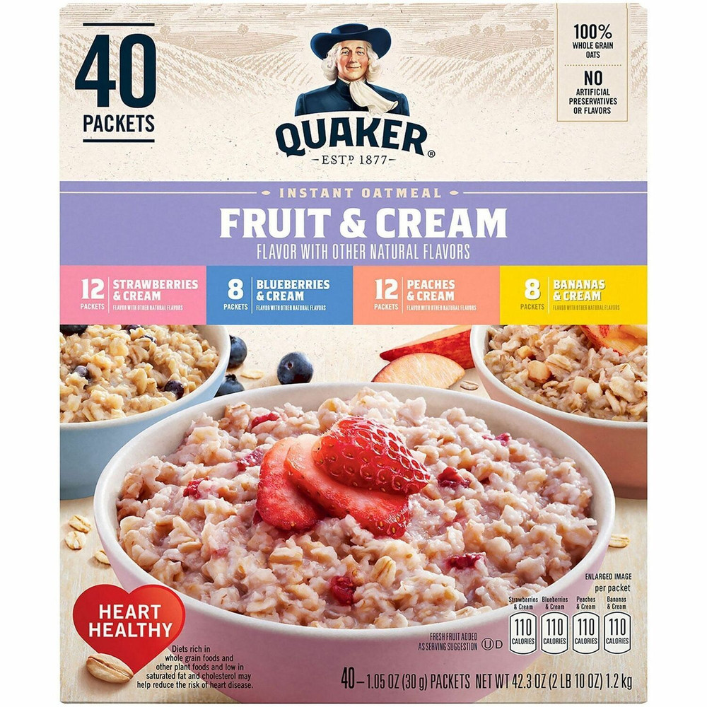 Green Rabbit 22001144 Green Rabbit Quaker Instant Oatmeal Fruit&Cream