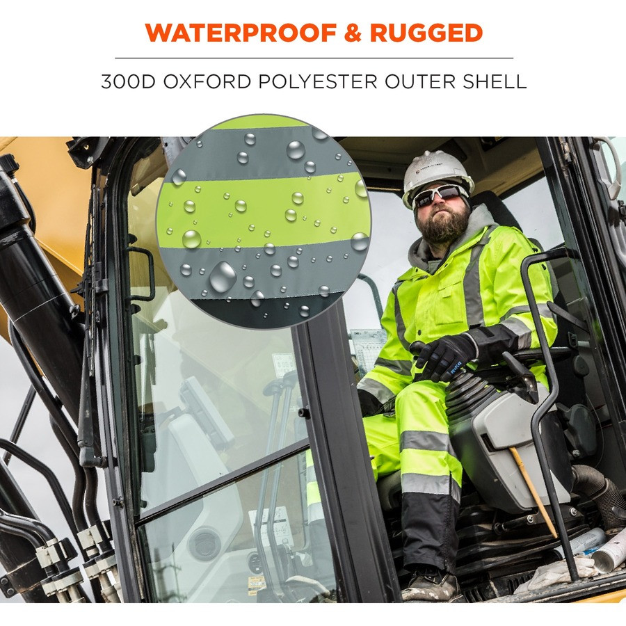 Tenacious Holdings, Inc GloWear 25015 GloWear 8918BK Class E Bottom Rain Bibs