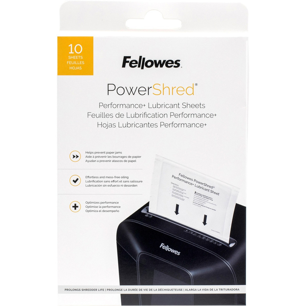 Fellowes, Inc. Fellowes 4015501 Fellowes Powershred Performance+ Lubricant Sheets