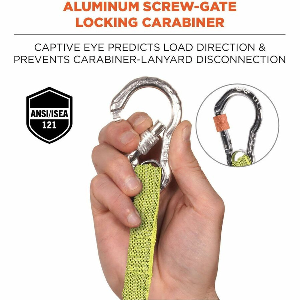 Tenacious Holdings, Inc Squids 19013 Squids 3100 Extended Single Carabiner Tool Lanyard