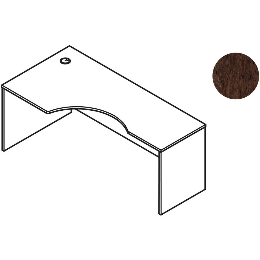 Bush Industries, Inc Bush Business Furniture WC12932 Bush Business Furniture Series C 72W Left Hand Corner Module in Mocha Cherry