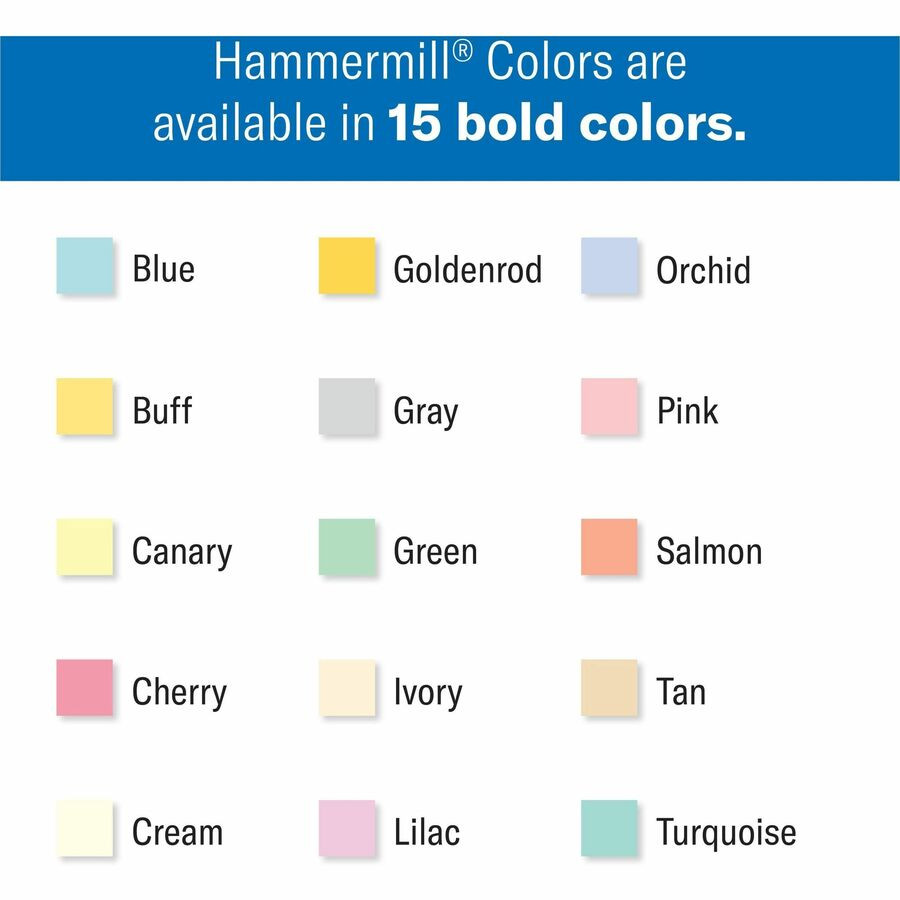 International Paper Company Hammermill 104307 Hammermill Colors Recycled Copy Paper - Canary
