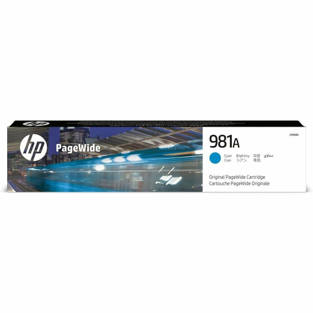 HP Inc. HP J3M68A HP 981A (J3M68A) Original Page Wide Ink Cartridge - Single Pack - Cyan - 1 Each
