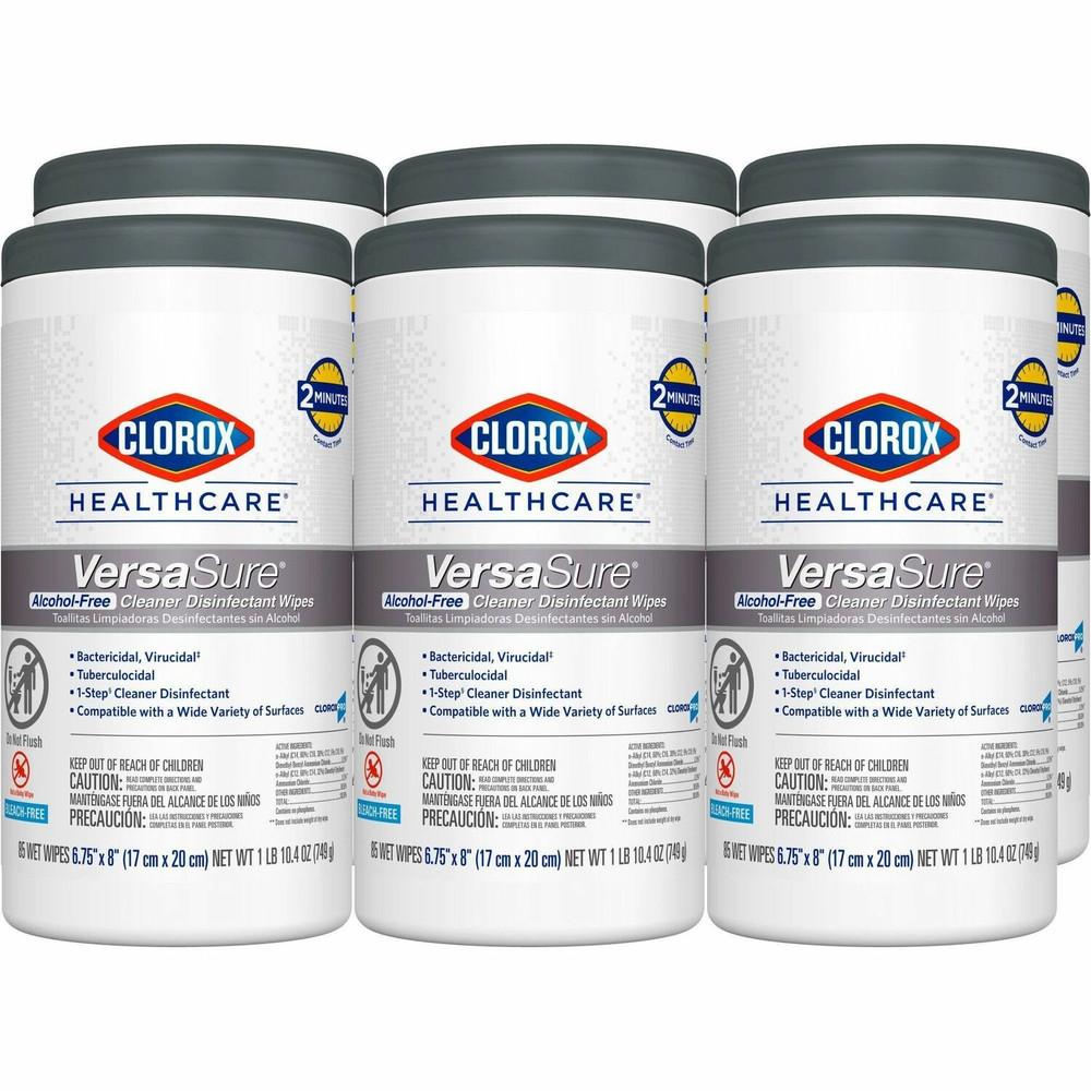The Clorox Company Clorox Healthcare 31757PL Clorox Healthcare VersaSure Cleaner Disinfectant Wipes