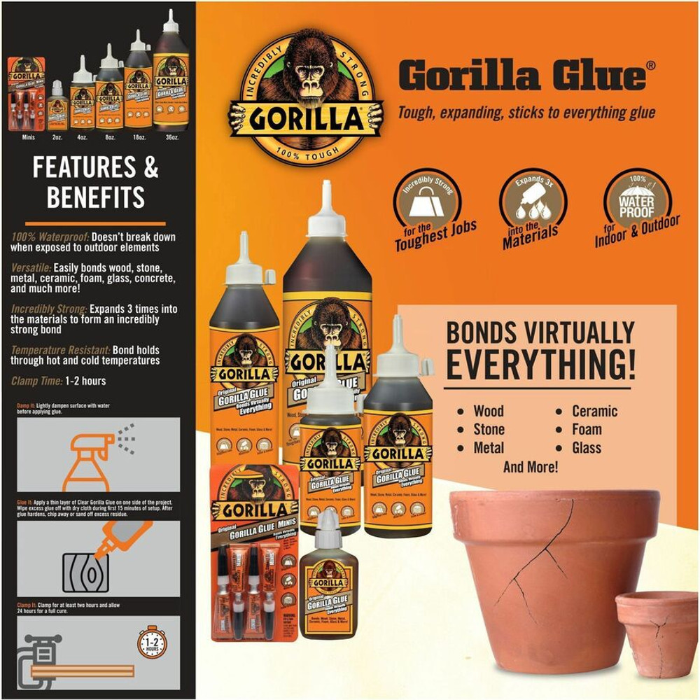 Gorilla Glue, Inc Gorilla Glue 5000408 Gorilla Glue 3.75 oz Bottle Clear Glue
